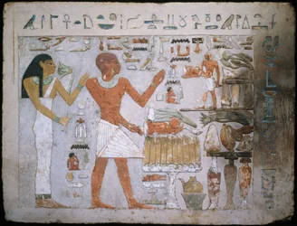 Wall Fragment from the Tomb of Amenemhet and His Wife Hemet